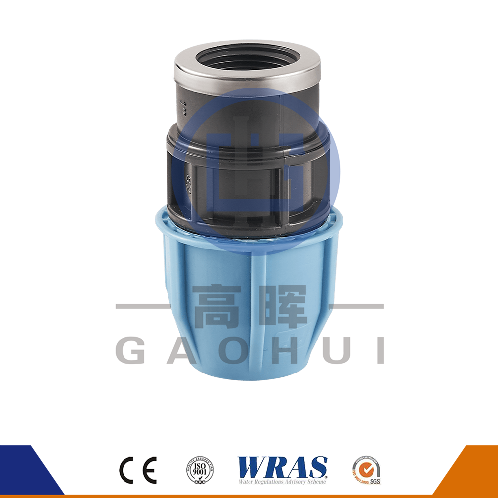 Round Head PP Female Coupler P-018