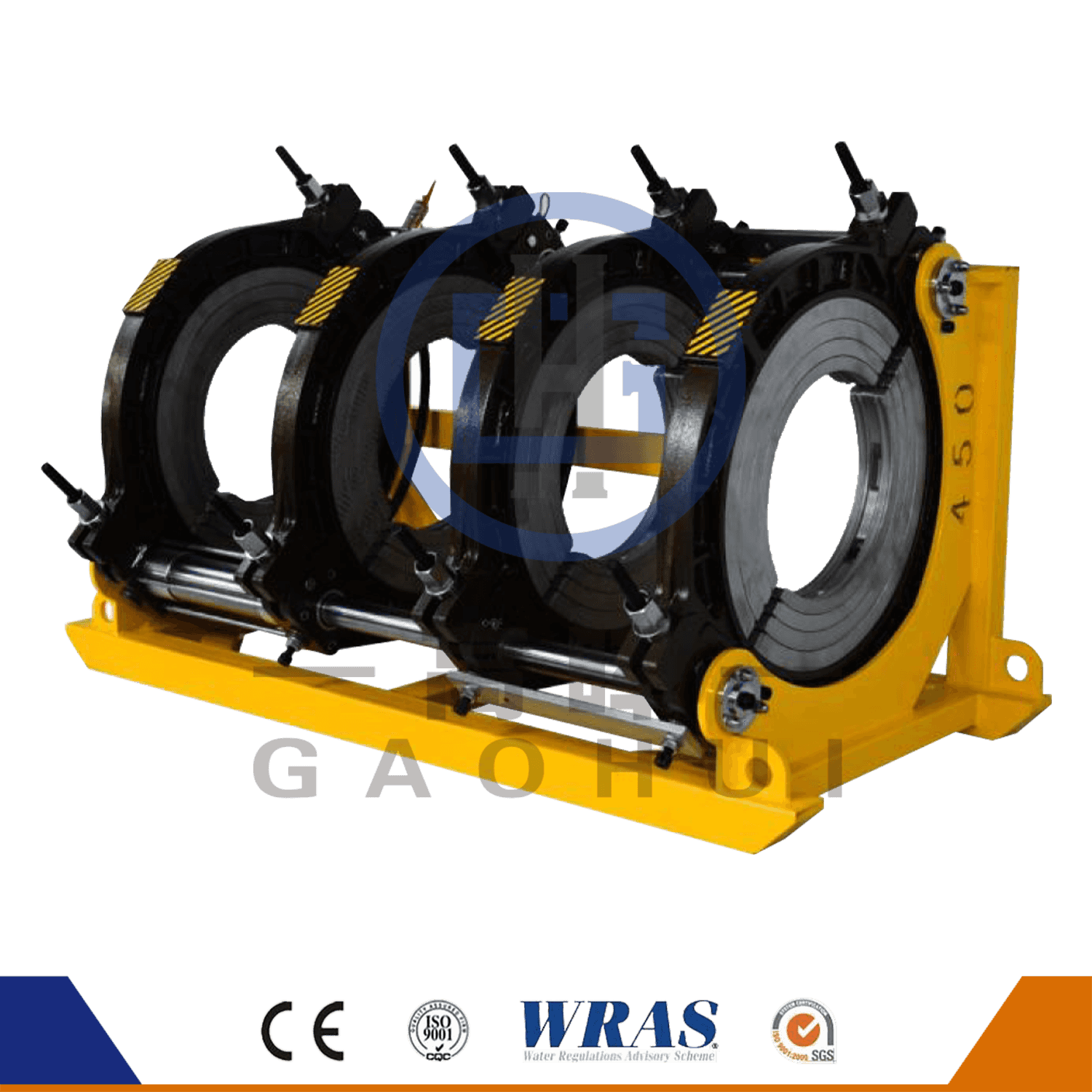 450 Hydraulisk halvautomatisk varmefusjon HDPE Rørsveisemaskin
