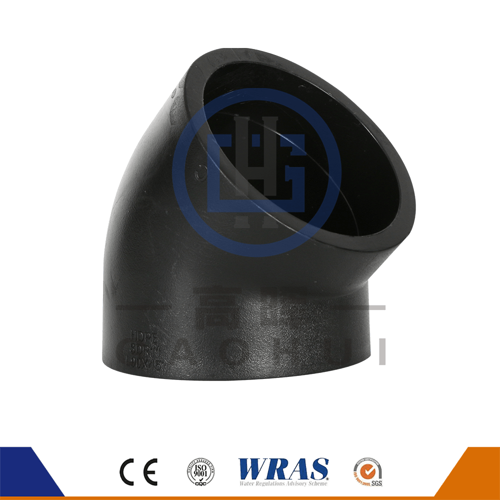 HDPE Socket Fusion 45 ° albue